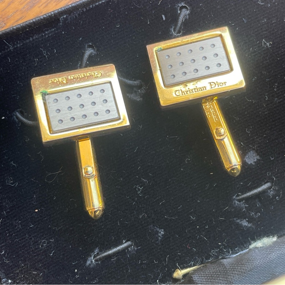 Dior Gold and silver Cufflinks